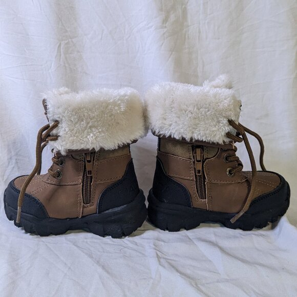 Nautica Brown and Black Kids Snow Boots - Picture 7 of 9